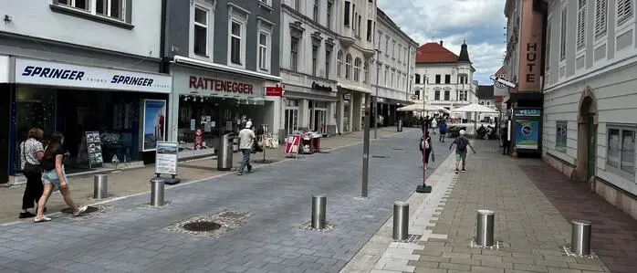 Die Fußgängerzone rund um den Hauptplatz von Leoben soll verkehrsberuhigt werden