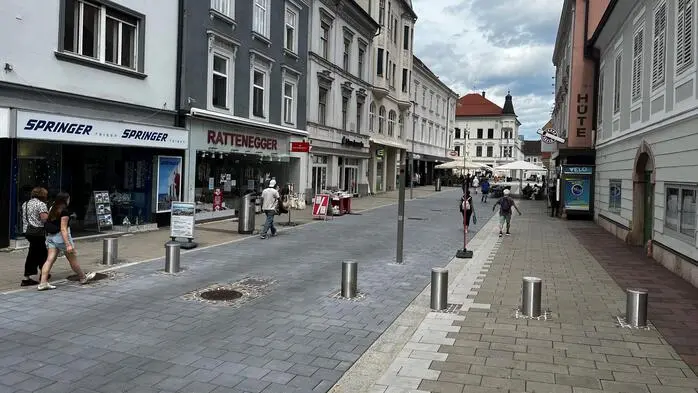 Die Fußgängerzone rund um den Hauptplatz von Leoben soll verkehrsberuhigt werden