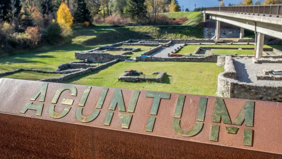 23.10.2019, Oesterreich, Doelsach, Museum Aguntum, 25 Jahre Verein Curatorium pro Agunto, im Bild die Grabungsstaette Aguntum - Brunner Images 2019, Foto: Brunner Images / Philipp Brunner