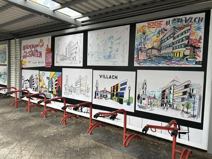 Die Kunstwerke werden in der Moritschstraße ausgestellt