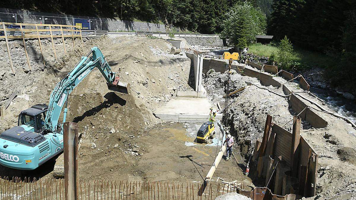 Zwischen Kremsbrücke und Leoben wird an der Lieser derzeit ein Kraftwerk gebaut