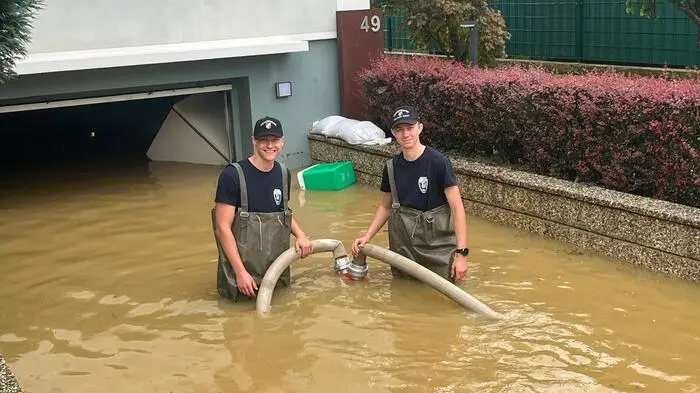 Feuerwehren aus dem Bereich Judenburg im Unwettereinsatz im Süden.