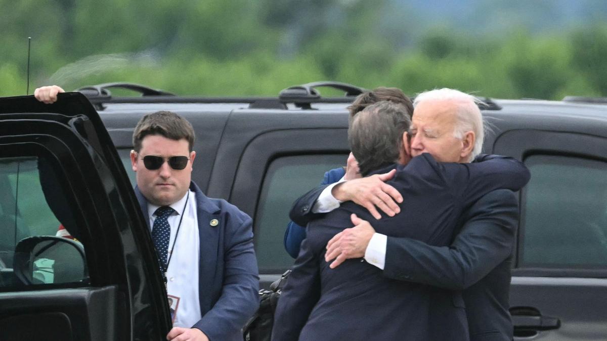 Joe Biden mit seinem Sohn Hunter Biden