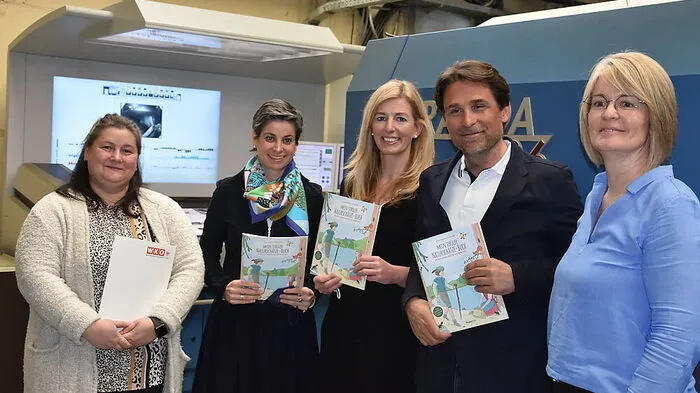 Claudia Ortner, Michaela Hysek-Unterweger, Verena Weiler (Geschäftsführerin Landesgremium des Tiroler Papier- und Spielwarenhandels), Reinhard Helweg und Silvia Oberbichler