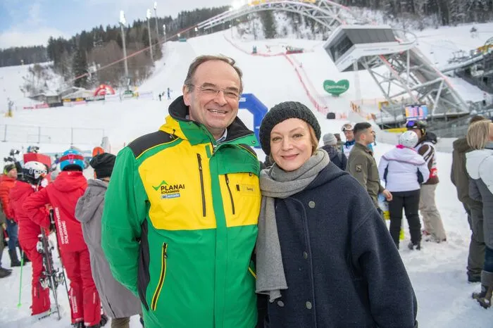 Im Zuschauerraum: Planaibahnen-Chef Georg Bliem, Schauspielerin Marion Mitterhammer