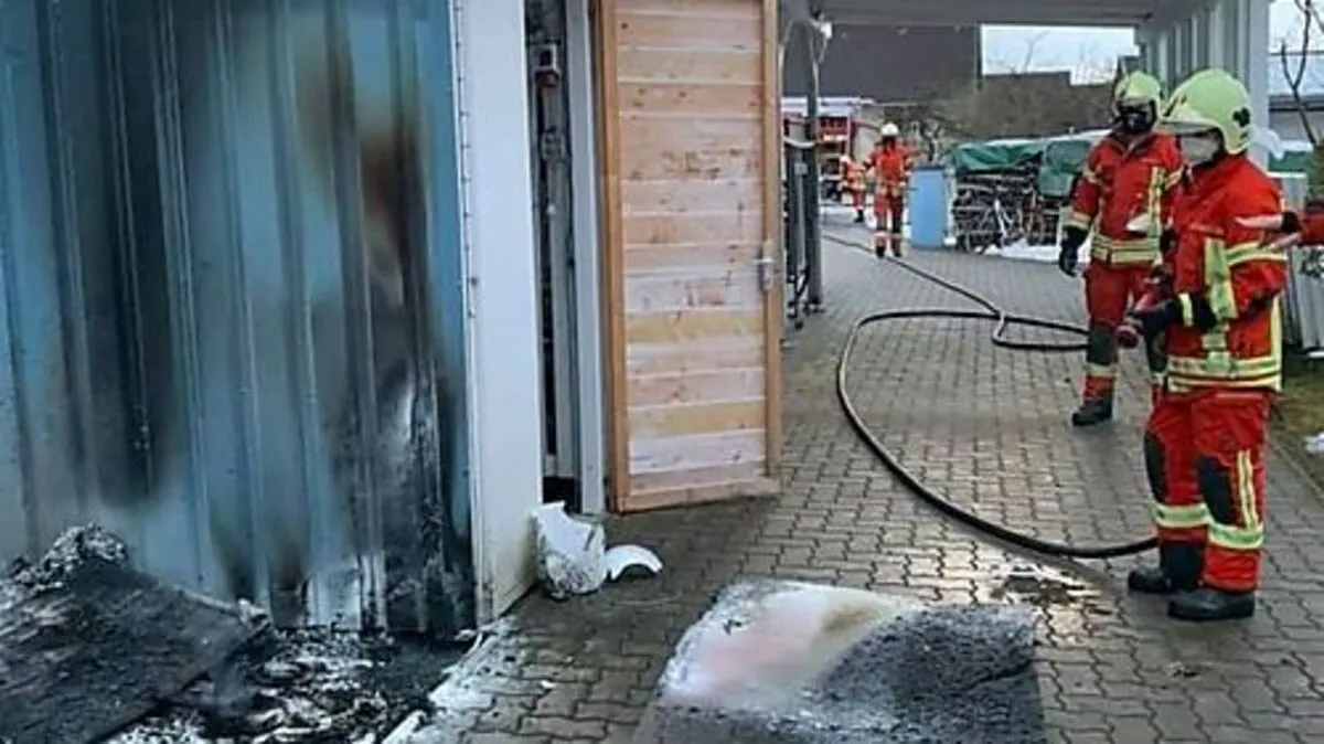 Die Kameraden der Freiwillige Feuerwehr Krieglach waren rasch vor Ort