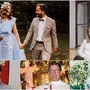Die Hochzeitsexperten Lisa Strohmaier und Simone Thek-Temmel, Gaby Koch, Pfarrer Robert Strohmaier und Standesbeamter Johannes Ofner ziehen Bilanz
