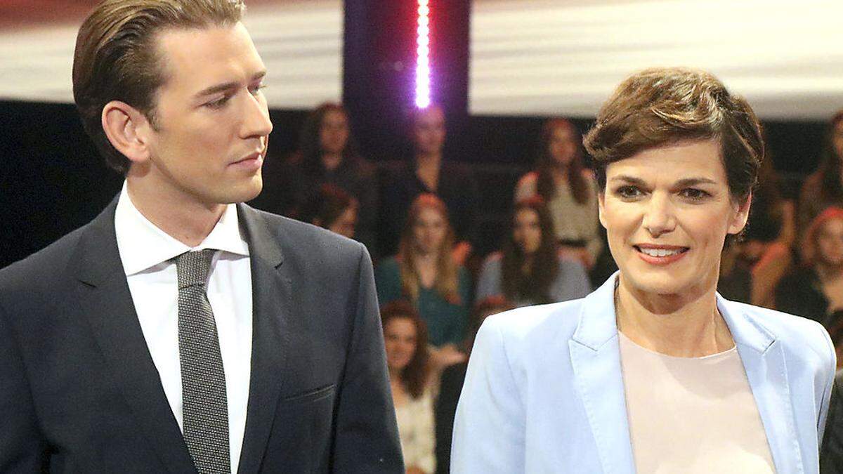 Sebastian Kurz (ÖVP) und Pamela Rendi-Wagner (SPÖ)