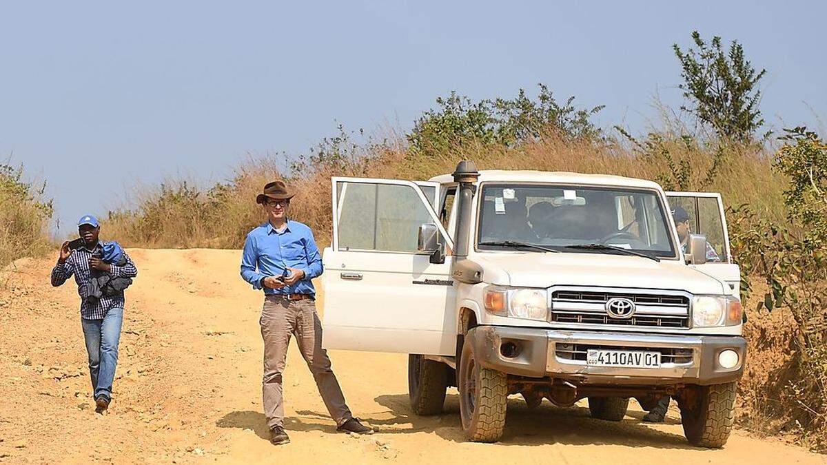 Christoph Schweifer bei seiner letzten großen Caritas-Reise in den Kongo