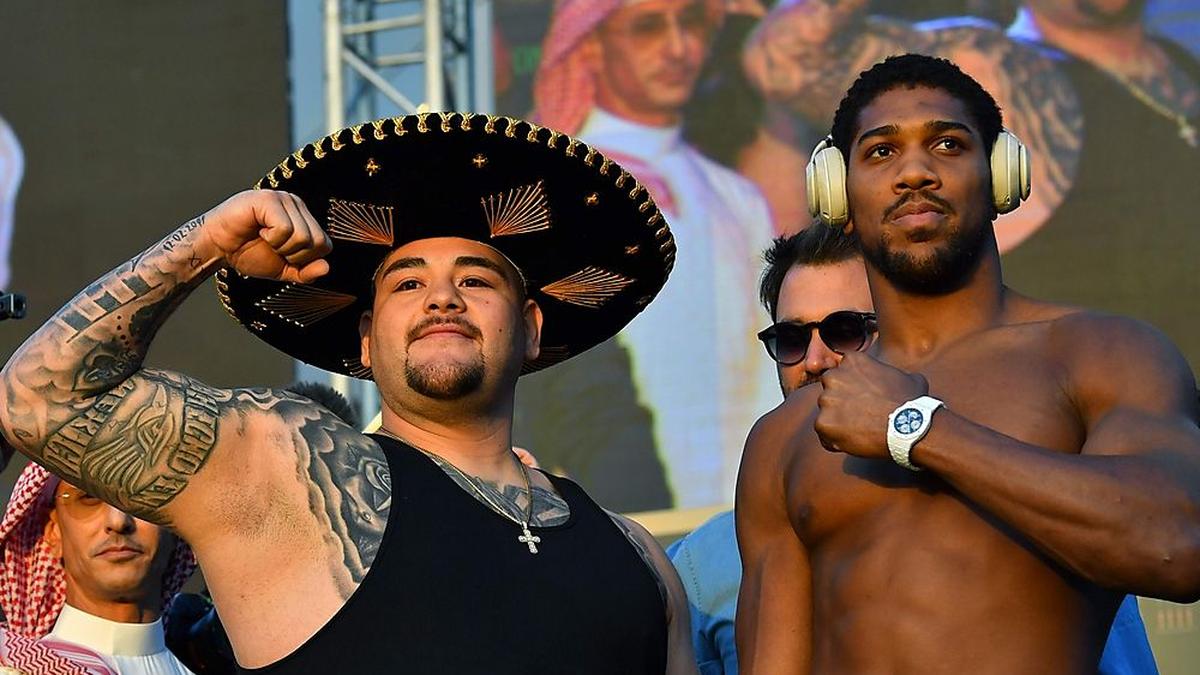 Die beiden Schwergewichtler Andy Ruiz jr. und Anthony Joshua treffen in Dirijah vor den Toren Riads aufeinander