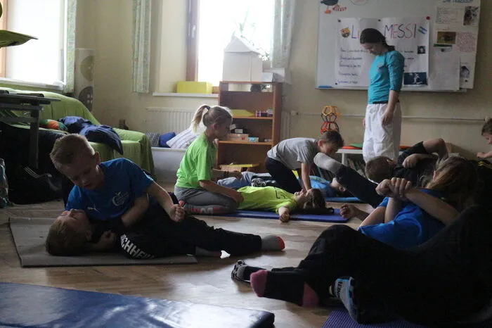 ... und auch Judo konnten die Kinder ausprobieren.