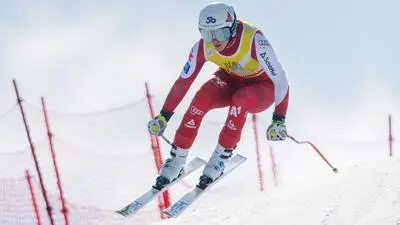 Anna Schilcher fuhr in Saalbach auf Rang vier und holte damit Platz zwei in der Europacup-Abfahrtswertung
