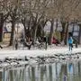 sujet wetter klagenfurt frühling ende februar warm leicht bewölkt diesig spaziergänger metnitzstrand