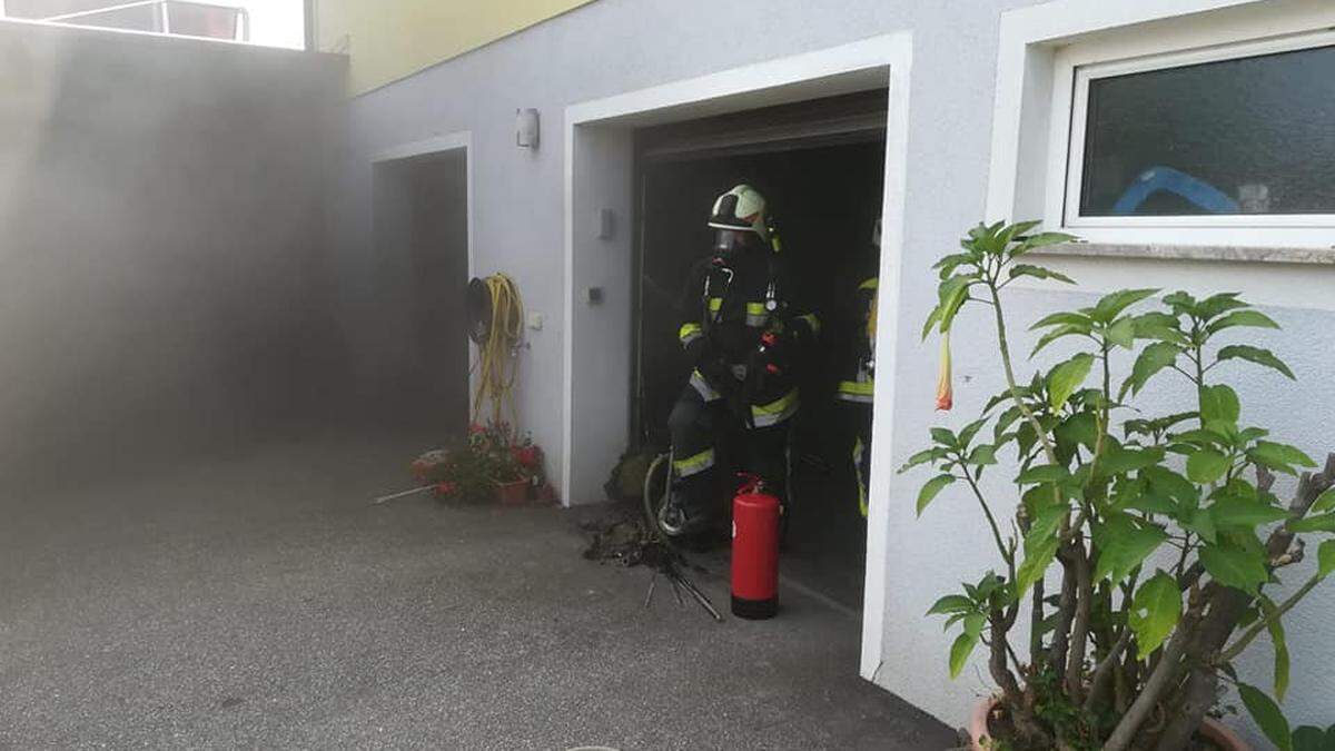 In Gersdorf brannte es in einer Garage