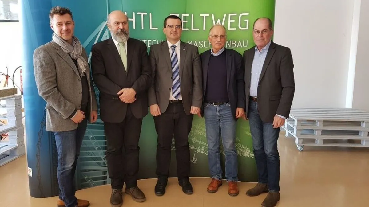 Stellten den neuen Schulzweig vor: Windisch, Kerbler, Martetschläger, Wessiak und Dullnig