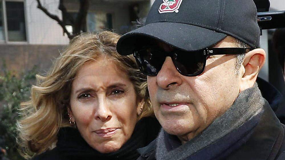 Ex-Nissan-Chef Carlos Ghosn und seine Frau Carole (März 2019)
