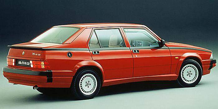 Im 75 hatte der legendäre V6 von Alfa einen großen Auftritt 