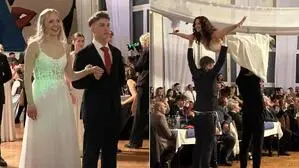 Mit spektakulären Hebefiguren begeisterten die Tanzpaare das Publikum