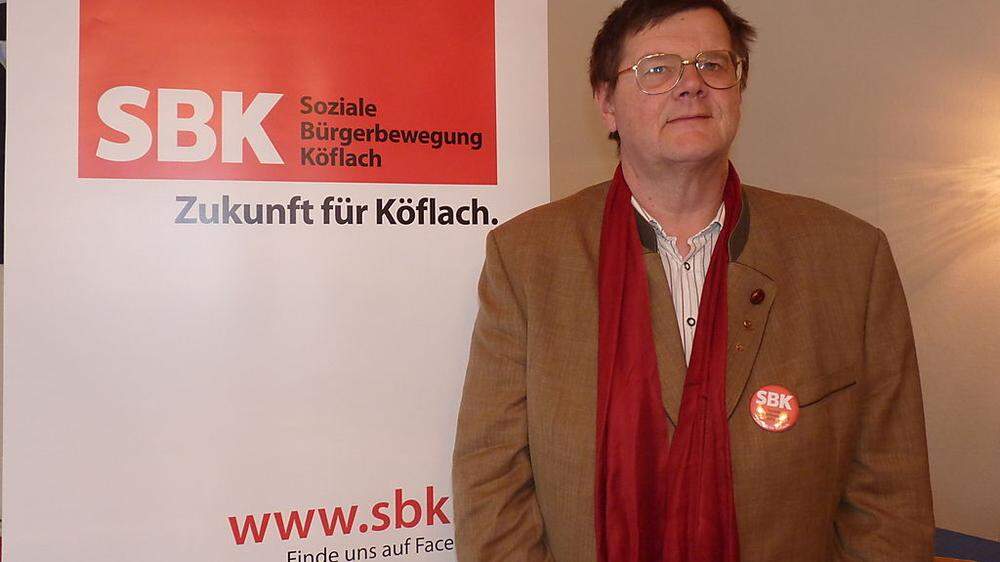 Franz Kerschbaumer von der Sozialen Bürgerbewegung Köflach