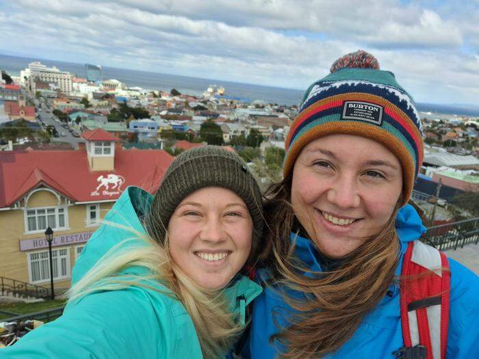 Über den Dächern der Stadt Punta Arenas.