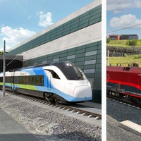 Am 14. Dezember 2025 starten die ÖBB-Railjets (rechts) auf der Koralmstrecke durch, im März 2026 folgt die Westbahn