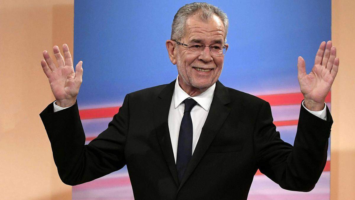 Der gewählte Präsiden Alexander Van der Bellen