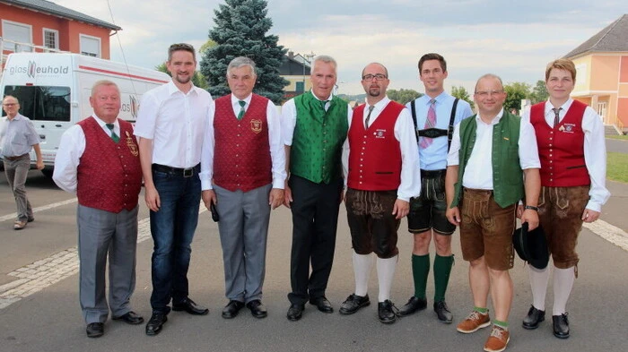 Der Empfang der Gastkapellen erfolgte durch den Bezirksobmann.