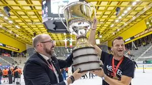 Haben sich geeinigt: 99ers-Trainer Dan Lacroix (links) und Präsident Herbert Jerich