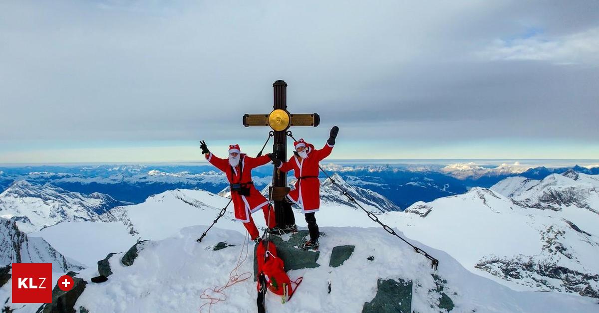 Ho-ho-hoch-hinaus-Weihnachtsmann-tauchte-auf-dem-Gro-glockner-auf