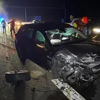 Der Fahrer blieb bei dem Unfall unverletzt