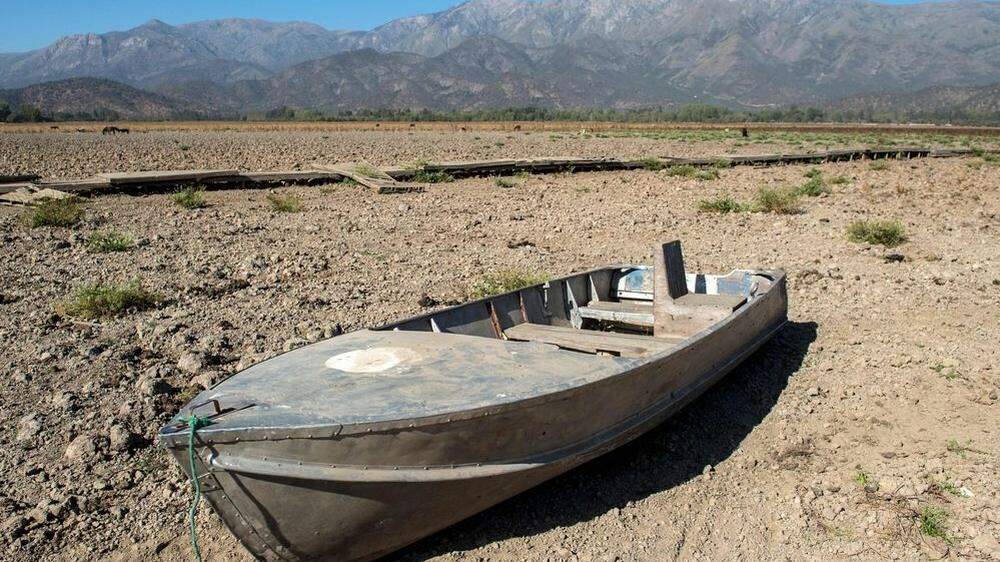 Der Aculeo-See, ein beliebtes Naherholungsgebiet für die Einwohner der chilenischen Hauptstadt, ist binnen weniger Jahre komplett ausgetrocknet