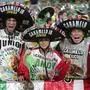 Mexiko-Fans während der WM in Katar im Jahr 2022 