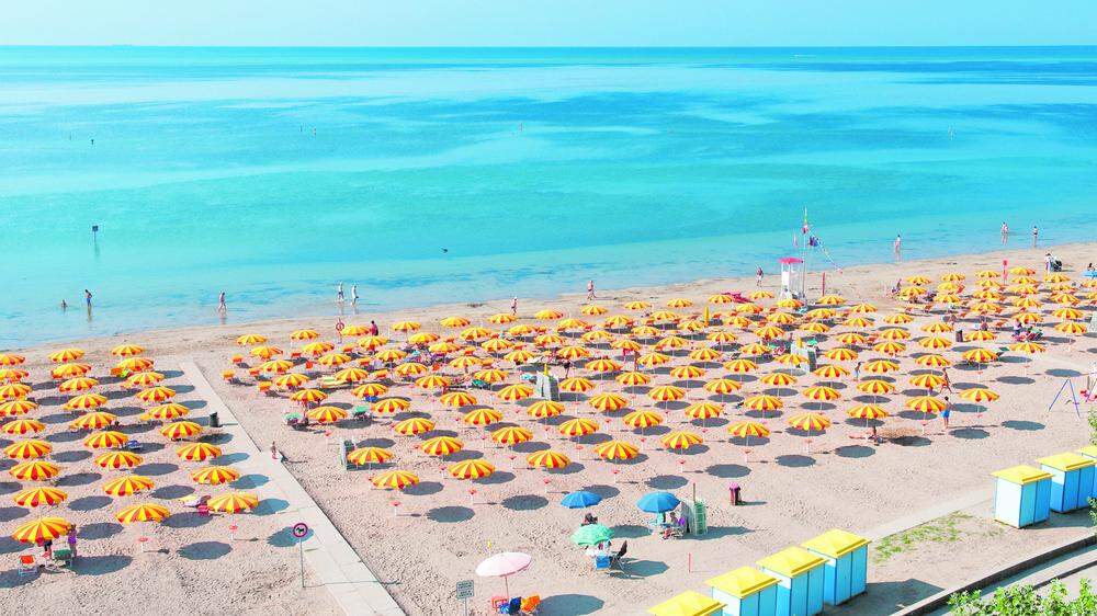 Ob Wassersport, Thermen- oder Bade-Spaß – am Strand von Grado werden alle Wünsche erfüllt