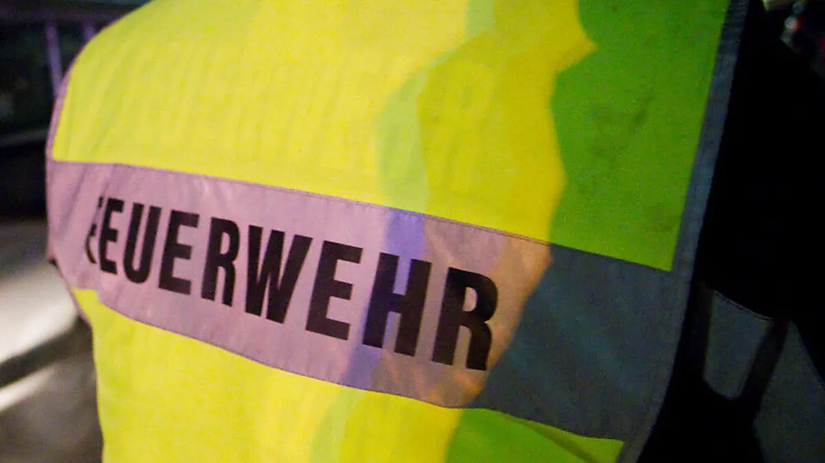 Die Feuerwehr musste das Haus mit Drucklüftern belüften