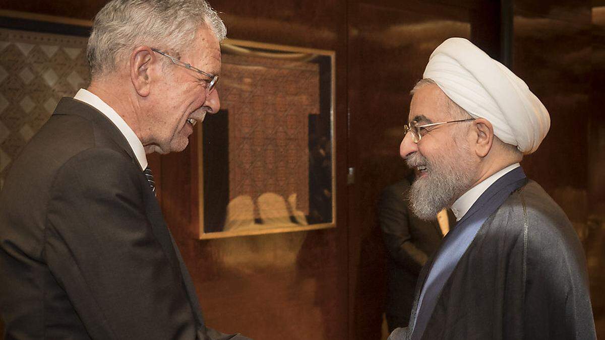 Van der Bellen mit Irans Präsidenten Hassan Rouhani