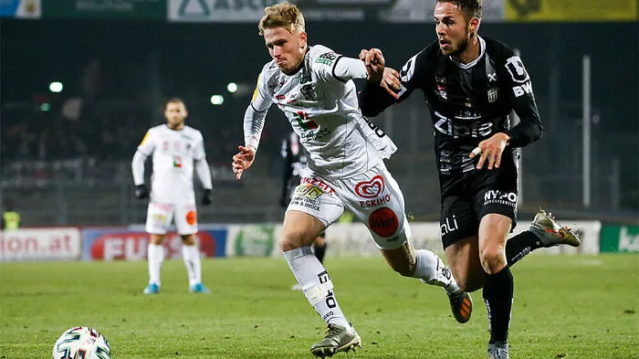 WAC-Spieler Lukas Schöfl  machte gegen den LASK einen guten Job. Er feierte gegen Linz sein Saisondebüt
