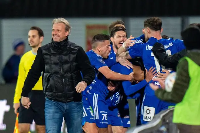 MÄRZ: Ruben Providence traf gegen den WAC in der letzten Minute zum 2:1-Sieg, der Auftakt in eine gute Phase.