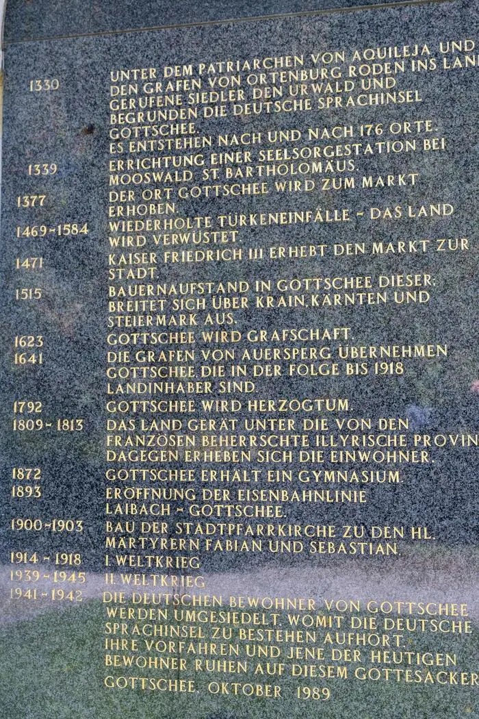 Die Geschichte der Gottscheer wurde hier dargestellt