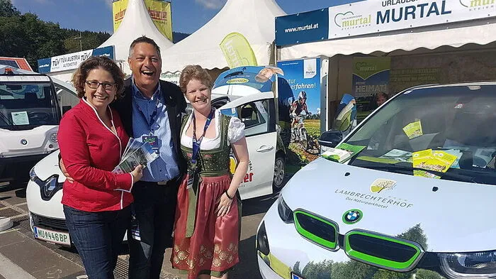 Tamara Schellander, Bertram Mayer und Rebecca Kesselbacher