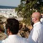 Charles Michel, Präsident des Europäischen Rates, besucht das neue  provisorische Lager in der Nähe von Kara Tepe