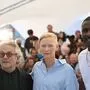 Wie die Orgelpfeifen: George Miller, Tilda Swinton und Idris Elba in Cannes