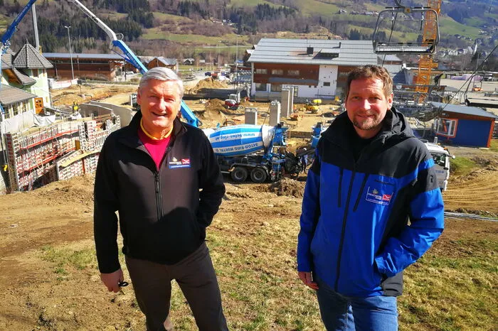 Die beiden Geschäftsführer des Skigebiets, Karl Fussi und Reinhard Kargl.