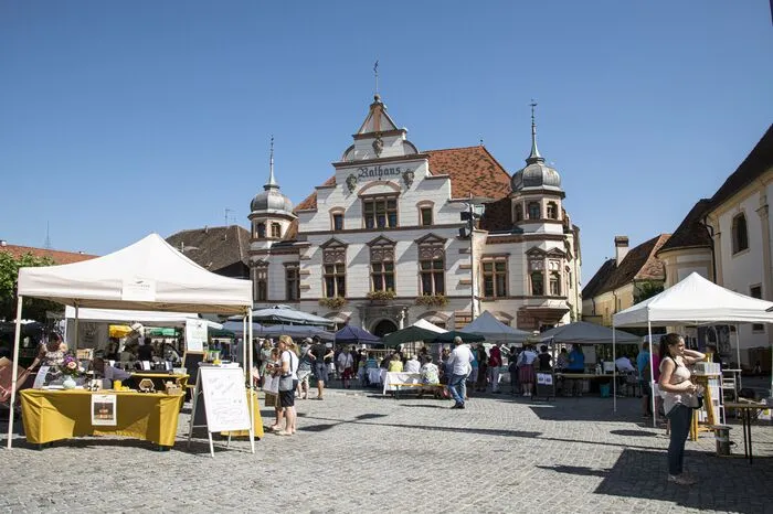 Von Obst und Gemüse bis zum beliebten Wiener Schnitzel wurden den Besuchern die vielfältigen, in der Region erzeugten Bioprodukte angeboten