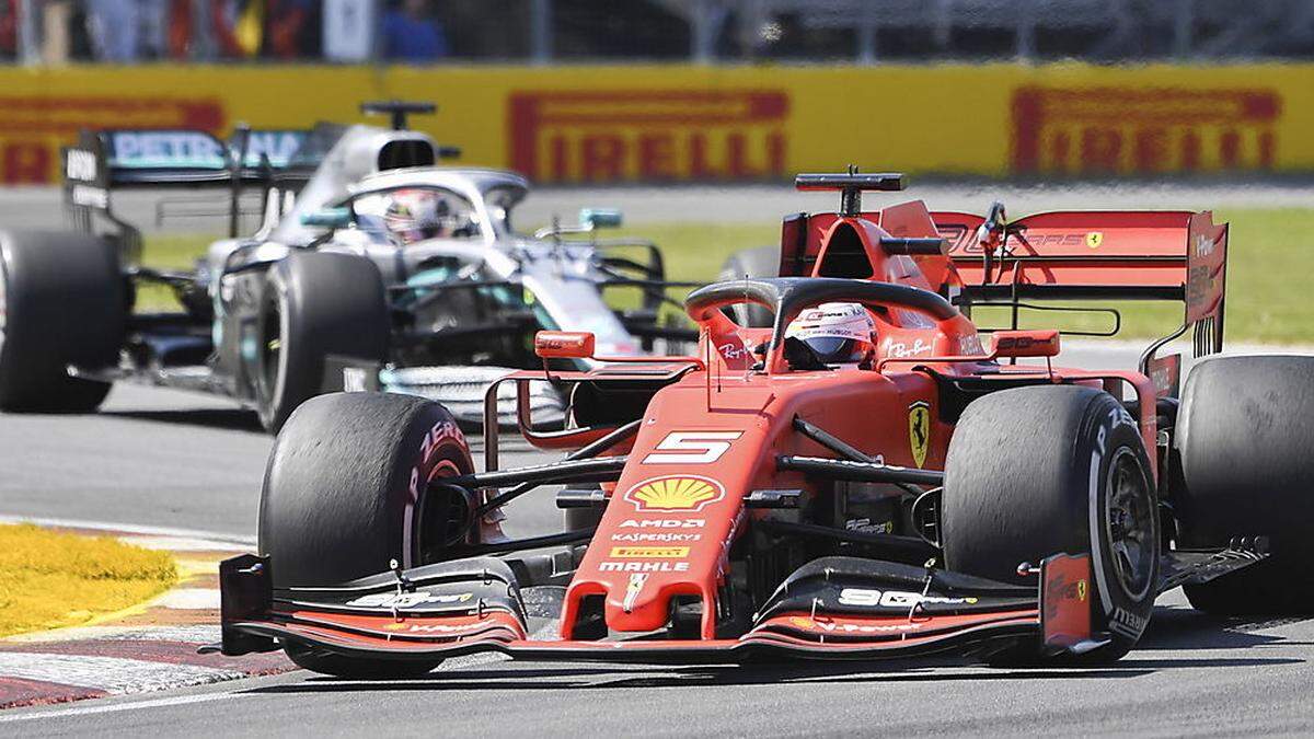 Im Rennen blieb Sebastian Vettel vor Lewis Hamilton, aber nicht danach