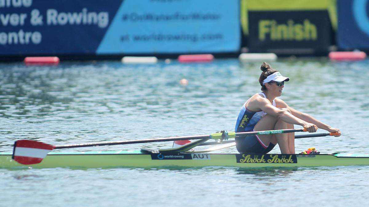 Magdalena zog ihre Teilnahm nach dem Vorlauf zurück