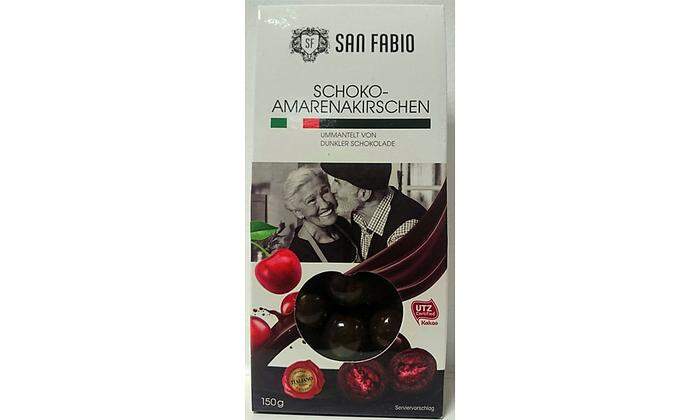 Rückruf von "San Fabio Amarenakirschen in dunkler Schokolade