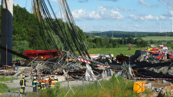 Die Unfallstelle nahe Schweinfurt