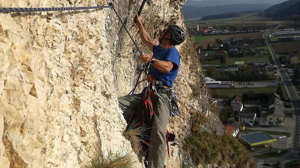 Der Klettersteig auf den Schlossberg (Symbolfoto) 