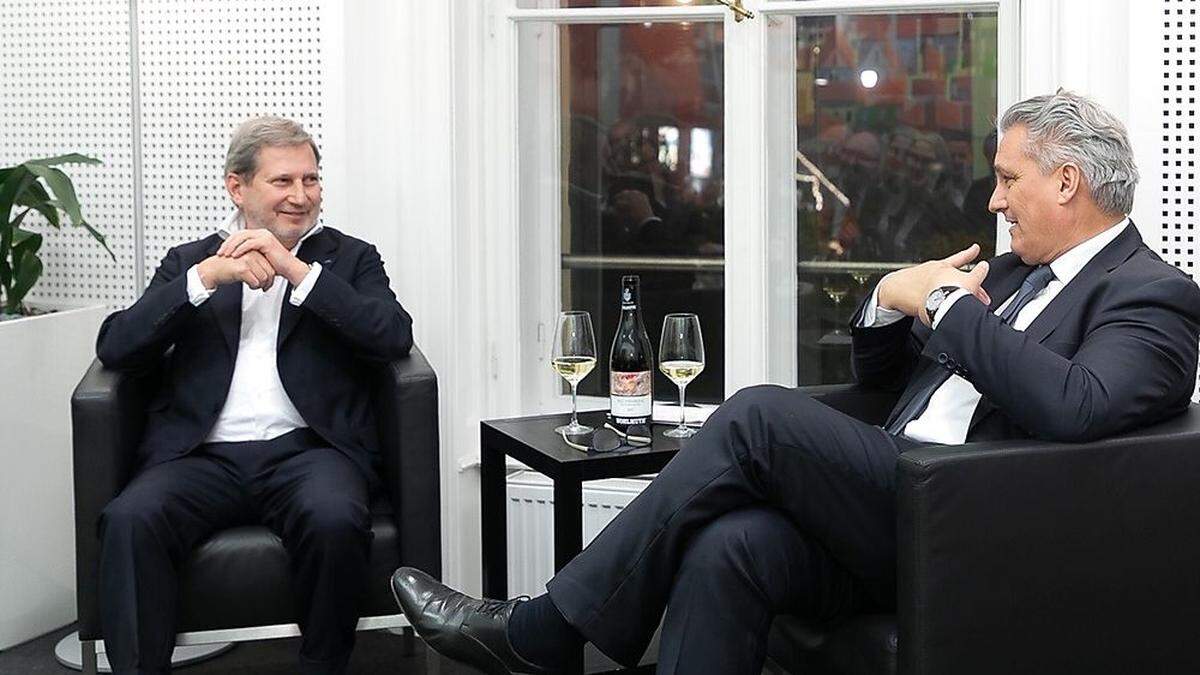 Johannes Hahn im Gespräch mit Hubert Patterer