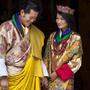 König Jigme Khesar Namgyal Wangchuck (35) und Königin Jetsun Pema (25)